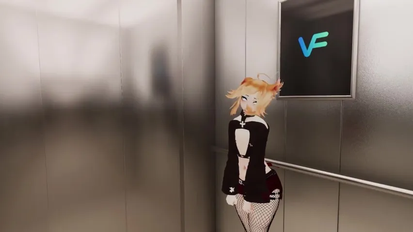 Femboy give you ASMR into a elevator VRChat ASMR Lewd 4kPorn XXX 