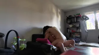 french mom fucking inside the living room doggy style