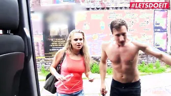 Window porn video – BUMS BUS Bombshell Barra Brass Bangs On The Van With