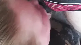 PAWG give neighbors blowjob while BF is away