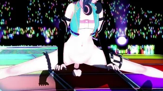 Kizuna Ai banged on the stage by her fans 3D ANIMATED