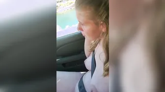 loving being nude inside the truck