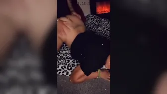 Latin riding penis to rough and ended up