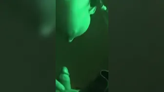 Cloudy teaser fun with daddy sucking clouds on his penis while on my knees begging him for more