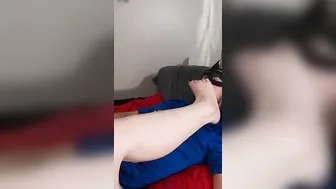 Making My Sub Hubby Suck My Feet While Toes Smothering