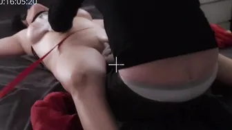 Fiance bound to the bed massaged and pounded by stranger while hubby watches on camera. Cuckold FETISH