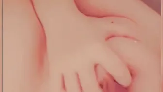 Having Fun with my gigantic titted inside the bath tub