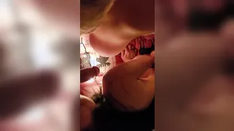 Me and my friend sharing a gigantic dick