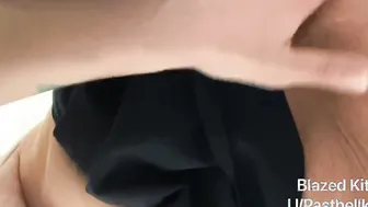 Adorable alt skank finger fuck herself and cumming