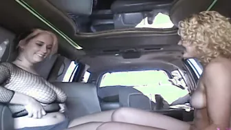 2 Chicks Gotten Nude  Play With Twat Into Our Limo