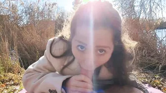 Small Teenie Nailed A Stranger Outside Near The Lake - Mini Julia