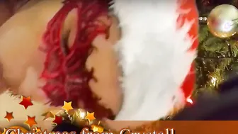 Oral Sex and cum into the face under the tree