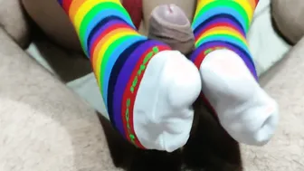 Rainbow Socks turf job
