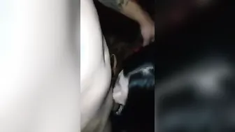 Bombshell Hispanic giving a blow job
