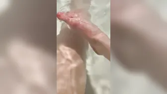 Adorable barely legal plays with her little foot