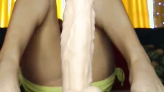 I GENTLY CARESS THE PVC DICK WITH GENTLE LEGS. ALL LEAKING WITH EXCITEMENT