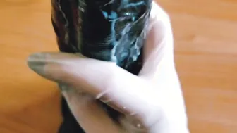 Jerking off my african vibrator