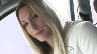 pov blonde teens banged after she blows rough penis