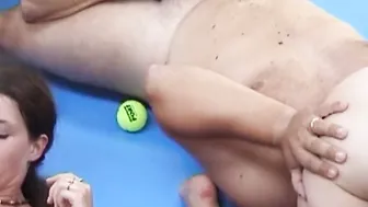 Initiation partouze anale au tennis