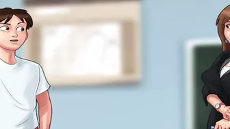 SummertimeSaga - Miss Okita takes off her robe E1 # 25