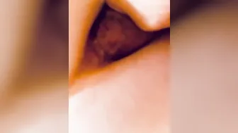 Santa’s little elf skank takes it inside her tight little booty for the first time.