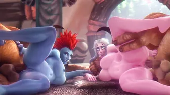 Warcraft Tauren fucked huge butt night Elf and Troll - (noname55)