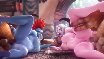 Warcraft Tauren fucked huge butt night Elf and Troll - (noname55)
