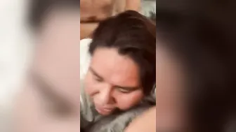 Daddy feeds kitten’s eager asshole