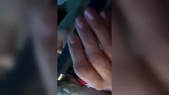 Sucking gigantic clouds on my huge titles well Daddy watches massage his huge dick giving me a cloudy load