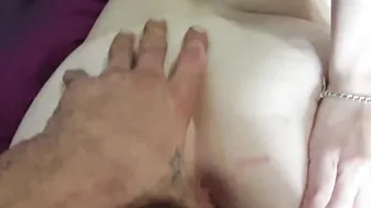 Fucking this BIMBOS tiny vagina doggy stile and having fun with her anal