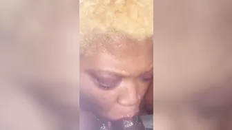 IM SUCKING OFF A HUGE AFRICAN PENIS