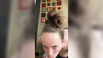 Blow job with creamy facial