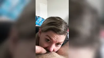pov Bordhousewife offer irresistible fellatio