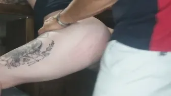 Shaun fucks me from behind and spanks my booty