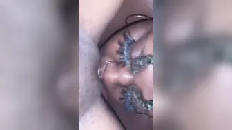 Bestie eats her bestie twat so voluptuous.
