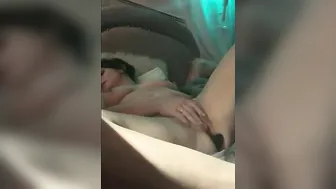Dark Hair masturbating with a vibrating ass plug. Hott Orgasam