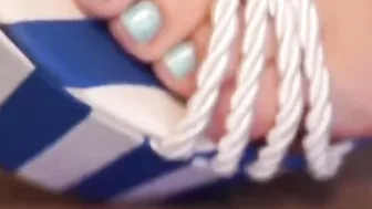 The beautiful devils pedicure with crazy sexy heels