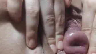 Cervix performancerub and try finger inside