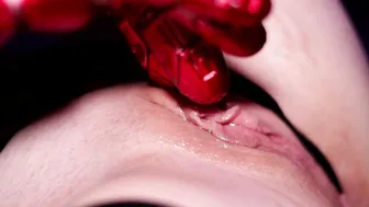CLITORIS Lick VAGINA Eat IRON-DICK-MAN Infinity Glove Finger Fun Pt6 - Foxxy Rose  CKing