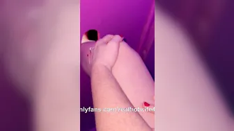 Feet worship at the gloryhole