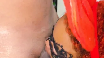 Bae Black and Khalessi FFM 3 Way Freaky Leaking Tribbing with Cum - REAL DROGO