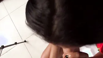 Amateur hispanic taking a hard throat sloppy hardcore boned
