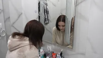 Eye porn video – Sucking Off inside the restroom and a well-aimed shot inside the
