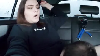 Great women nailed her BF on an abandoned vehicle after cunnilingus