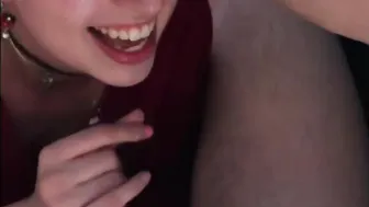 Lusty Blonde Penis Hungry Bimbo Blows and Deepthroats Daddys Penis inside Parking Lot [ thespacebimbo ]