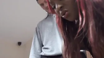 Cutie african Bombshell craves gigantic rough dick