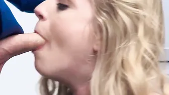 Hot Blonde Shoplifting Eighteen Face Boned as Punishment