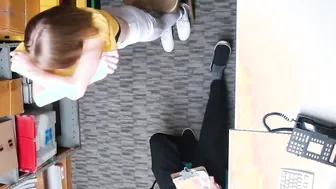 Blonde 18 year old Catarina Petrov Shoplifter loving Gets Her Vagina Eaten Out