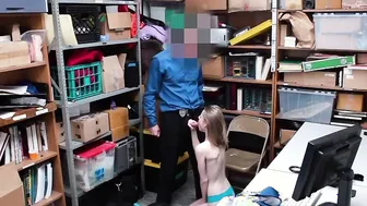 Blonde 18 year old Catarina Petrov Shoplifter loving Gets Her Vagina Eaten Out