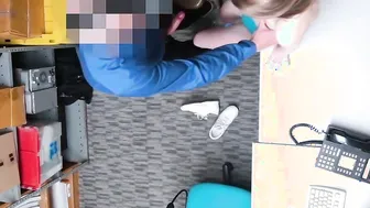 Blonde 18 year old Catarina Petrov Shoplifter loving Gets Her Vagina Eaten Out